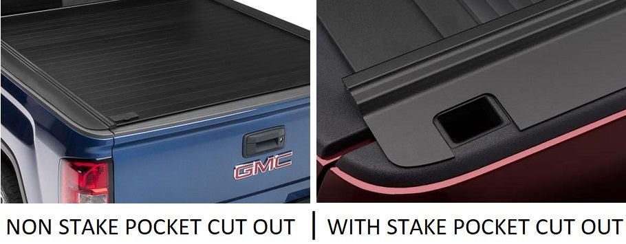 Retrax Tonneau Cover With & Without Pocket Cut Out