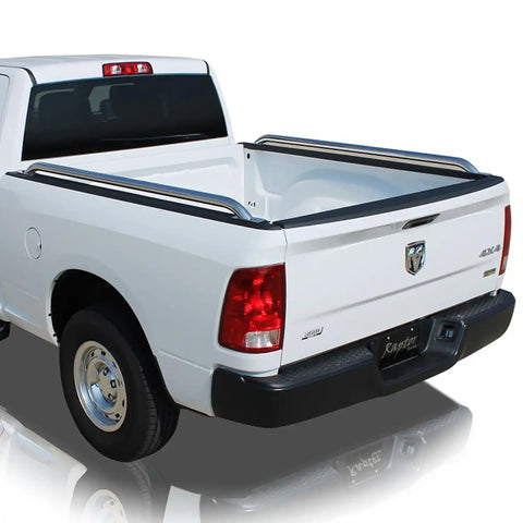 Raptor Series 0202-0071 - 1.9 In Round Bed Rails Polished Stainless Steel 94-01 Dodge Ram 8ft Long