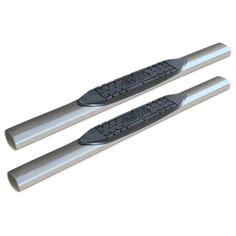 Raptor Series 0703-0145M - 4 In Oval Steps Polished Stainless Steel 04-14 Ford F-150 Regular Cab