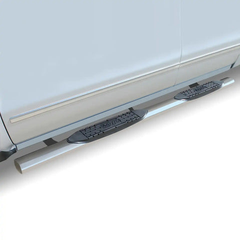 Raptor Series 0707-0453 - 4 In Oval Steps Polished Stainless Steel 05-12 Nissan Pathfinder Door