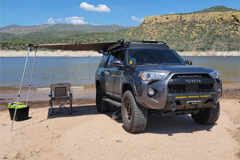 Raptor Series 100000-000300 OFFGRID - Rooftop Awning Olive Drab Polyester 8.2ft X 6.5ft Pull-Out Roof Top