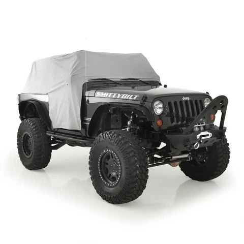 Smittybilt 1068 - Cab Cover W/Door Flap Water Resistant Gray