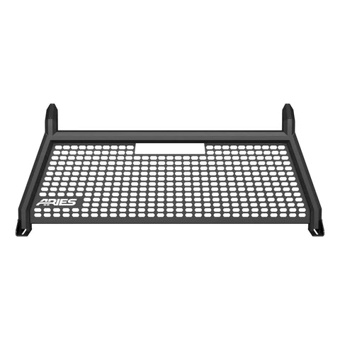 ARIES 1110104 - AdvantEDGE Black Aluminum Headache Rack, Select Chevrolet Silverado, GMC Sierra