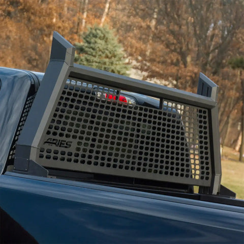 ARIES 1110105 - AdvantEDGE Black Aluminum Headache Rack, Select Silverado, Sierra 2500, 3500 HD