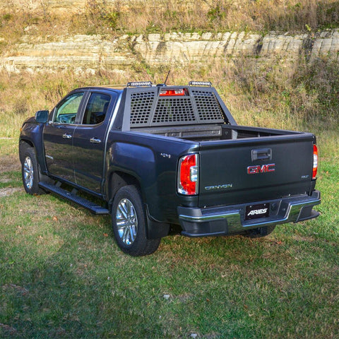 ARIES 1110109 - Switchback Black Aluminum Headache Rack, Select Chevrolet Colorado, GMC Canyon