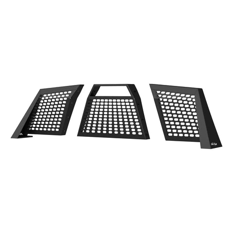 ARIES 1110110 - Switchback Black Aluminum Headache Rack, Select Chevrolet Silverado, GMC Sierra