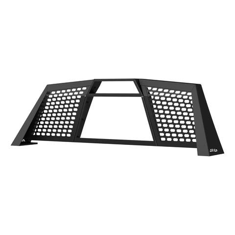 ARIES 1110110 - Switchback Black Aluminum Headache Rack, Select Chevrolet Silverado, GMC Sierra