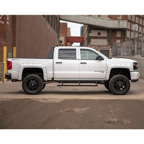 ARIES 1110110 - Switchback Black Aluminum Headache Rack, Select Chevrolet Silverado, GMC Sierra