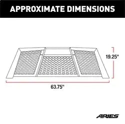 ARIES 1110112 - Switchback Black Aluminum Headache Rack, Select Ford F-150