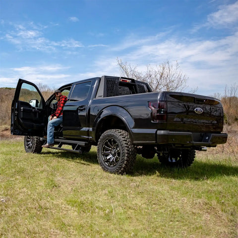 ARIES 1110112 - Switchback Black Aluminum Headache Rack, Select Ford F-150