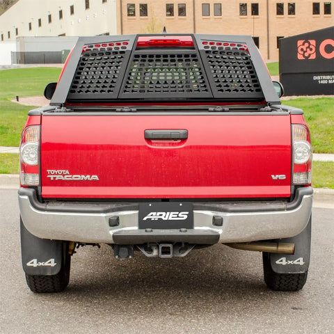 ARIES 1110114 - Switchback Black Aluminum Headache Rack, Select Toyota Tacoma