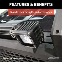 ARIES 1110202 - AdvantEDGE Chrome Aluminum Headache Rack, Select Ford F-150