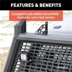 ARIES 1110310 - AdvantEDGE Headache Rack Tie-Down Anchors (2-Pack)