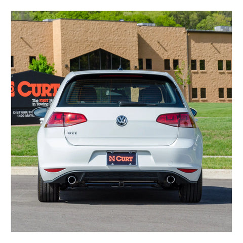 CURT 114123 - Class 1 Trailer Hitch 1-1/4in. Ball Mount Select Volkswagen Golf GTI