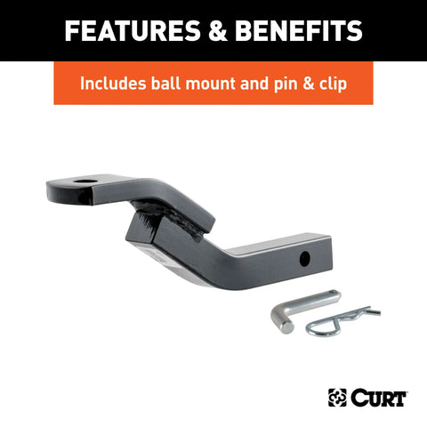 CURT 122313 Class 2 Trailer Hitch, 1-1/4 Ball Mount, Select Lexus LS430