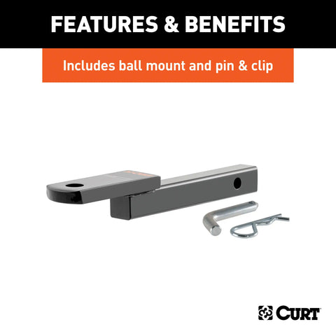 CURT 122703 Class 2 Trailer Hitch, 1-1/4 Ball Mount, Select Subaru Legacy, Outback
