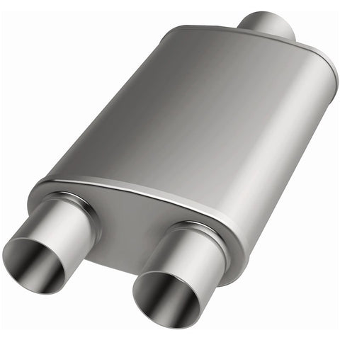 MagnaFlow straight-through muffler, side profile