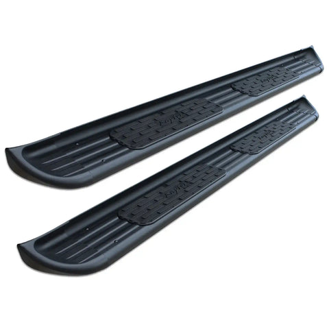 Raptor Series 1301-0039BT - 7 In SSR Running Boards Black Textured Stainless Steel 14-18 Chevy Silverado 1500 14-19 2500/3500 HD Crew Cab
