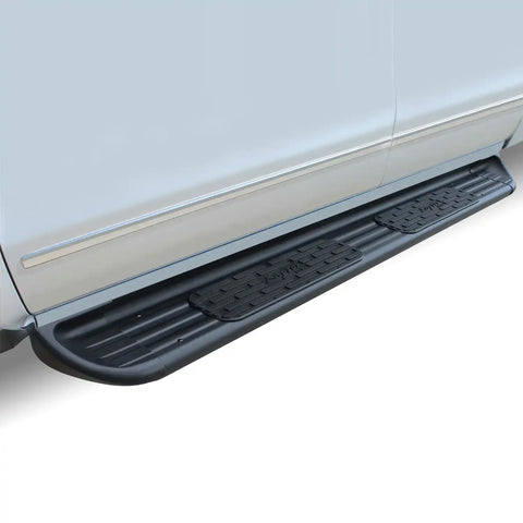 Raptor Series 1301-0039BT - 7 In SSR Running Boards Black Textured Stainless Steel 14-18 Chevy Silverado 1500 14-19 2500/3500 HD Crew Cab