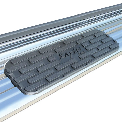 Raptor Series 1303-0096 - 7 In SSR Running Boards Polished Stainless Steel 09-14 Ford F-150 Crew Cab 10-14