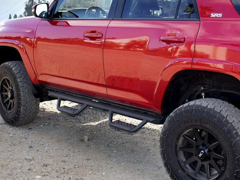 Go Rhino D224043T - Drop down hoop step design is ideal for lifted vehicles or larger tires