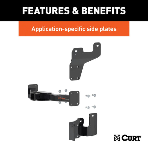CURT 13903 Class 3 Multi-Fit Trailer Hitch with 2 Receiver, Select Ford F-150