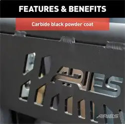 ARIES 1500100 - Black Aluminum Jeep Wrangler TJ Tube Half Doors