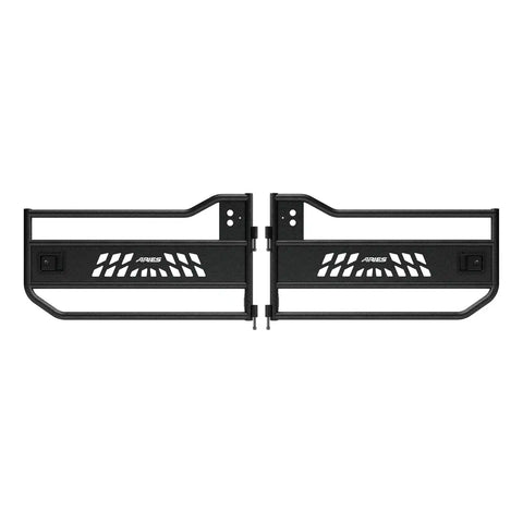 ARIES 1500200 - Black Aluminum Front Jeep Wrangler JL, Gladiator Tube Half Doors