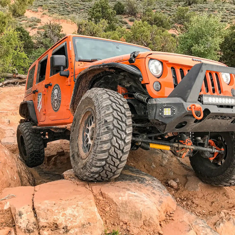 ARIES 1500201 - Black Aluminum Front Jeep Wrangler JK Fender Flares