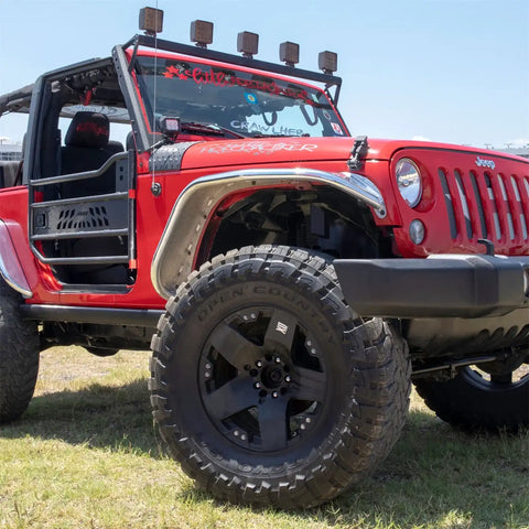 ARIES 1500202 - Paintable Raw Aluminum Front Jeep Wrangler JK Fender Flares
