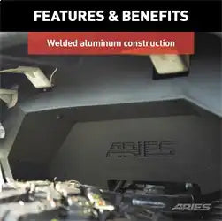 ARIES 1500550 - Jeep Wrangler JL Aluminum Front Inner Fender Liners