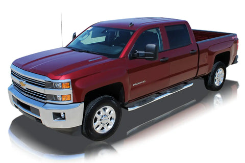 Raptor Series 1504-0269 - 4 In OE Style Curved Oval Steps Polished Stainless Steel 05-23 Toyota Tacoma Access/Extended Cab