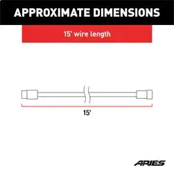 ARIES 1501243 - Replacement LED Light Extension Harnesses, 2-Pack