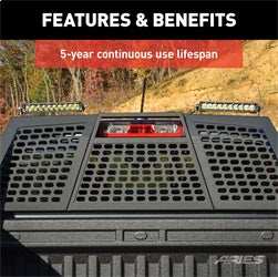 ARIES 1501260 - 10 Single-Row LED Light Bar (4,900 Lumens)