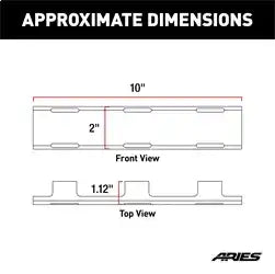 ARIES 1501261 - LED Light Cover for 10 Single-Row Bars