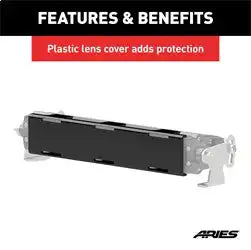 ARIES 1501261 - LED Light Cover for 10 Single-Row Bars