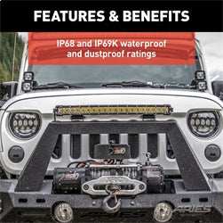 ARIES 1501262 - 20 Single-Row LED Light Bar (9,800 Lumens)