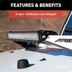 ARIES 1501262 - 20 Single-Row LED Light Bar (9,800 Lumens)