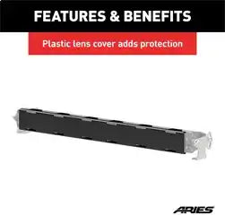 ARIES 1501263 - 20-Inch LED Light Bar Covers, 2 Pieces