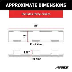 ARIES 1501265 - 30-Inch LED Light Bar Covers, 3 Pieces