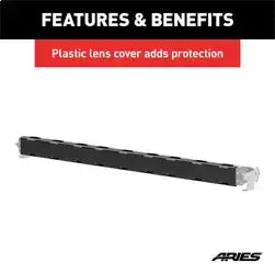 ARIES 1501265 - 30-Inch LED Light Bar Covers, 3 Pieces