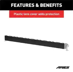 ARIES 1501279 - 50-Inch LED Light Bar Covers, 5 Pieces