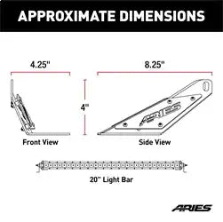 ARIES 1501302 - Jeep TJ Hood Light and Brackets