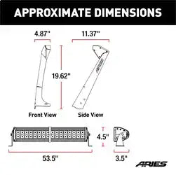 ARIES 1501303 - Jeep TJ Roof Light and Brackets