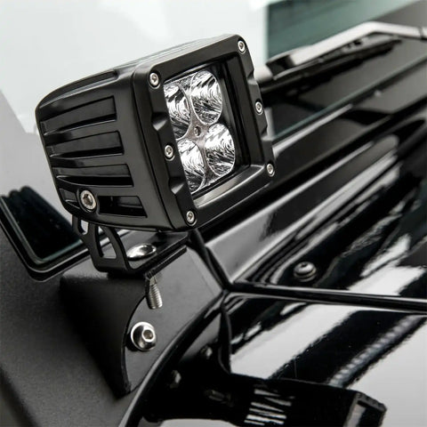 ARIES 1501304 - Jeep JK Windshield Lights and Brackets
