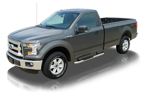 Raptor Series 1502-0515M - 4 In OE Style Curved Oval Steps Polished Stainless Steel 09-18 Dodge Ram 1500 19-23 Classic 10-24 2500/3500 Regular Cab