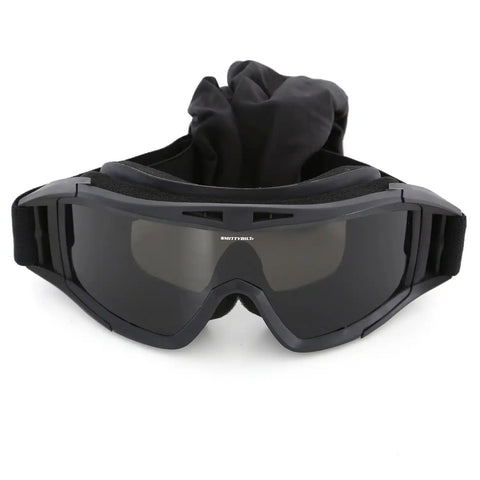 Smittybilt 1504 - Protective Goggles With Bag Clear / Smoke Amber Lens