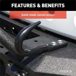 ARIES 15600TW - Truck, Jeep Bolt-On Bumper Tow Hook, 9,000 lbs Work Load