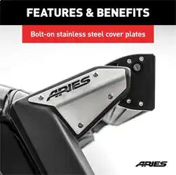 ARIES 15911 - Jeep Wrangler JK Roof Light Brackets, LEDs Sold Separately