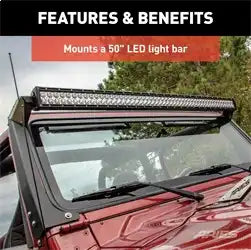 ARIES 15915 - Jeep Wrangler TJ Roof Light Brackets, LEDs Sold Separately